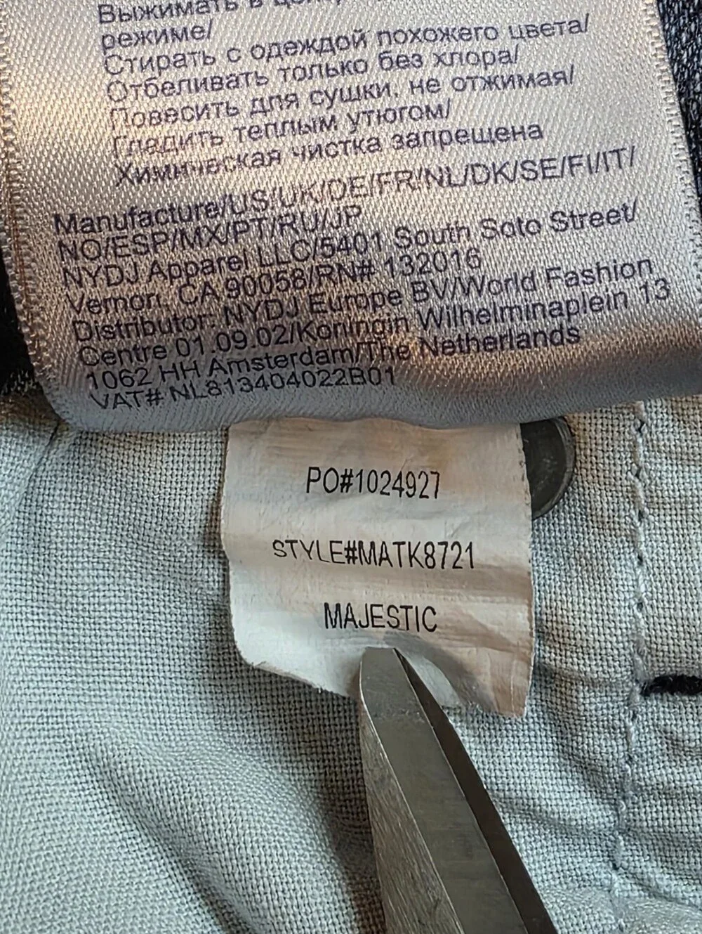 NYDJ Joni High-Rise Relaxed Capris Jeans Majestic Wash Size 12